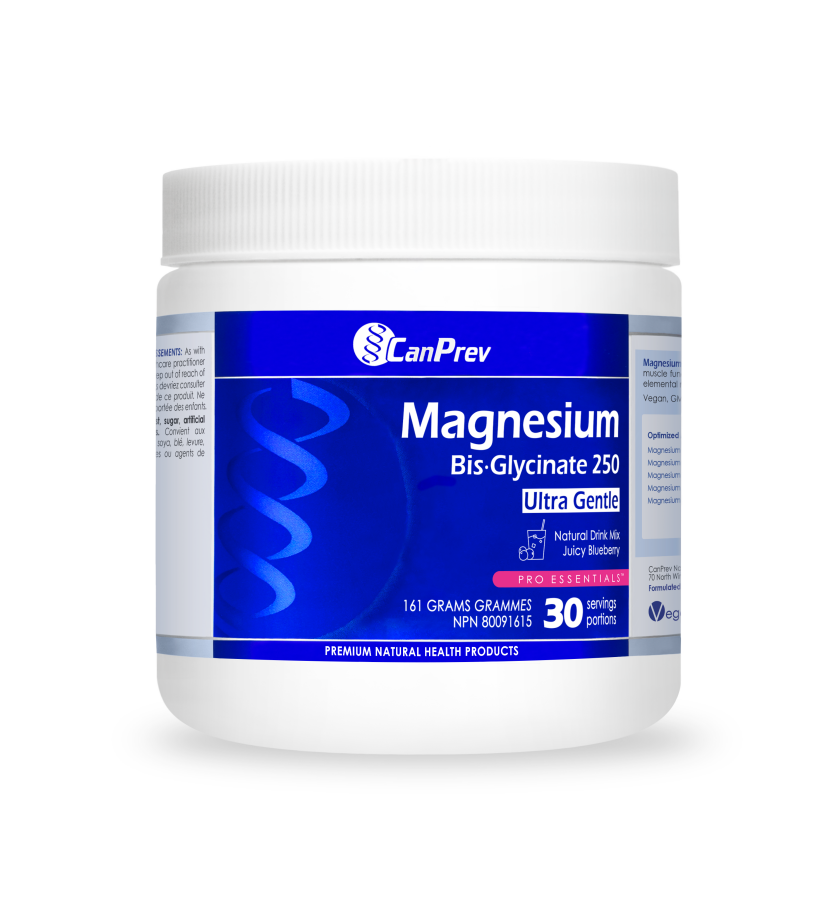 CanPrev Magnesium Bis·Glycinate Drink Mix 161g Juicy Blueberry Pure
