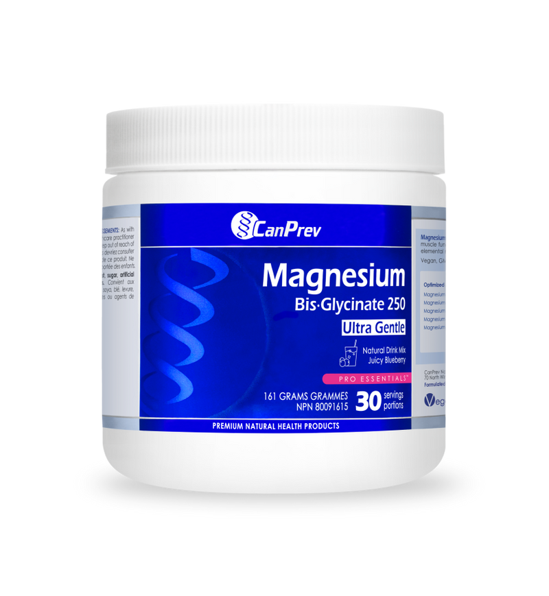 CanPrev Magnesium Bis·Glycinate Drink Mix 161g – Juicy Blueberry