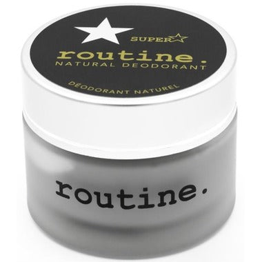 Routine Natural Deodorant SuperStar - Activated Charcoal, Magnesium, Prebiotics 58g