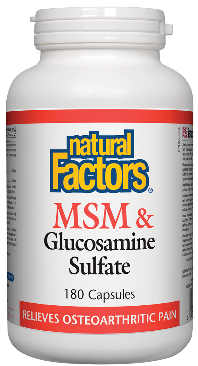 Msm Glucosamine 500mg375mg Pure Nature Nutrition Centers