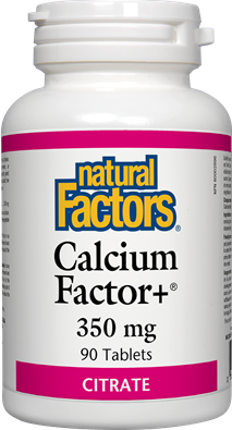 Natural Factors Calcium Factor+ 350 mg Citrate 90 Tablets