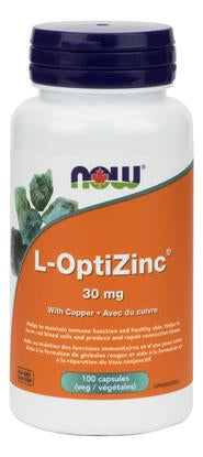 NOW Opti-L-Zinc (Monomethionine) 30mg + Copper 100 V-Caps