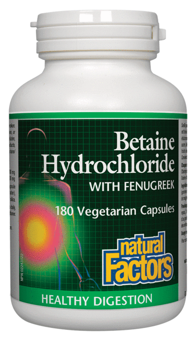 Natural Factors Betaine HCl 500mg