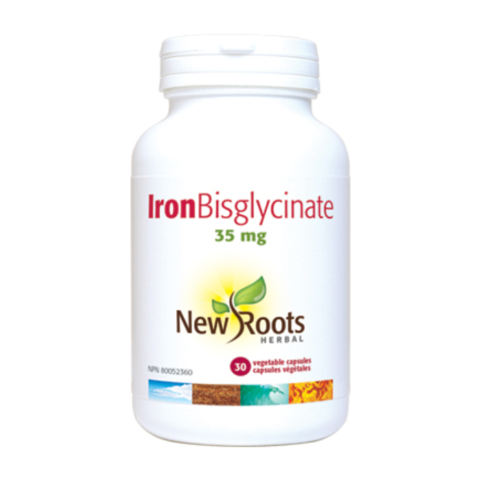 New Roots Iron Bisglycinate 35mg 30 VegiCaps