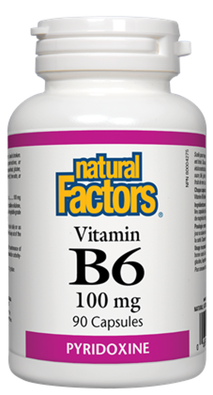 Natural Factors Vitamin B6 Pyridoxine HCl 100mg