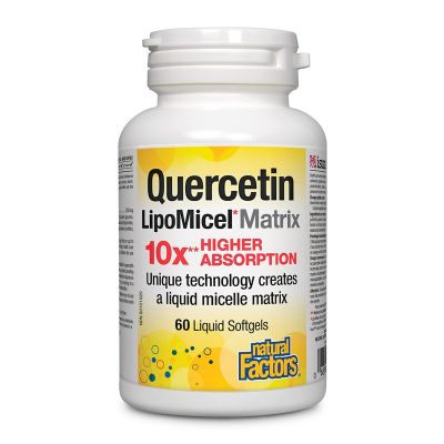 Natural Factors Quercetin LipoMicel Matrix Capsules - 120 Softgels