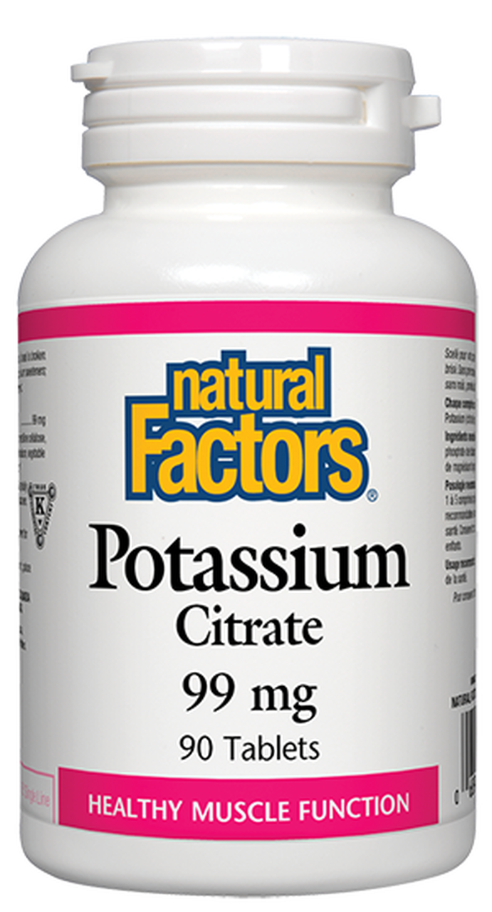 Natural Factors Potassium Citrate 99mg - 180 tabs