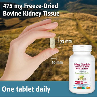 NEW ROOTS GRASS-FED BEEF KIDNEY 30 TABS