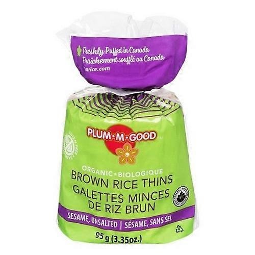 Plum-M-Good Organic Thins Brown Rice Sesame Unsalted 95g – Pure Nature ...