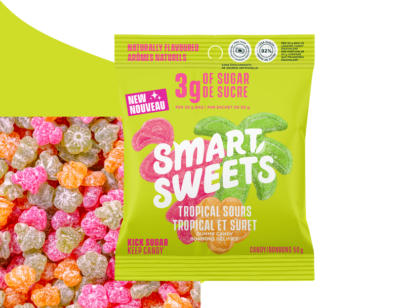 SmartSweets Tropical Sours Pouch 50G