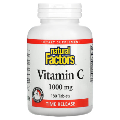 Natural Factors Vitamin C 1000mg Time Release W/Bioflavonoids - 180 tab