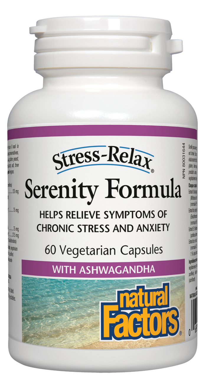 Natural Factors Stress-Relax Serenity Formula 120 Veggie Caps