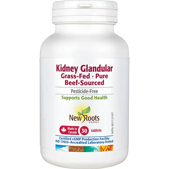 NEW ROOTS GRASS-FED BEEF KIDNEY 30 TABS