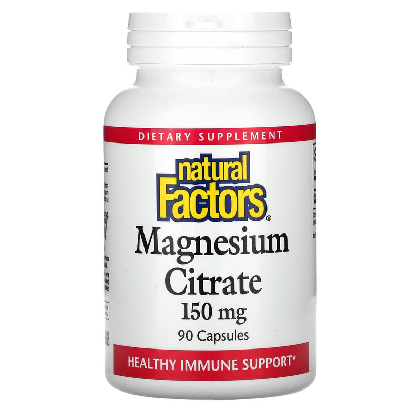 Natural Factors Magnesium Citrate 150mg - 180 Capsules