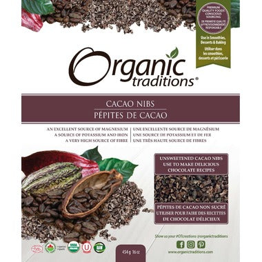 Organic Traditions Cacao Nibs – 454G
