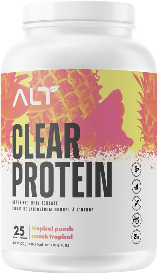 ALT Nutrition Clear Whey Isolate Protein Powder Tropical Punch 25 Servings 730g