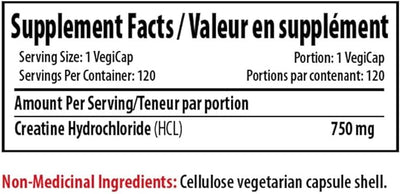 PROLINE NUTRITION  CREATINE HCL 120 CAPSULES