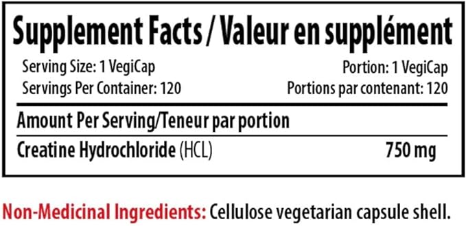 PROLINE NUTRITION  CREATINE HCL 120 CAPSULES