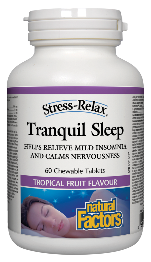 Natural Factors Stress-Relax Tranquil Sleep - 120 chews