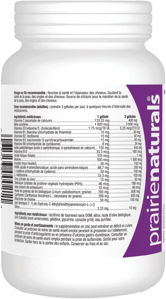 Prairie Naturals Hair Force 90 Softgels