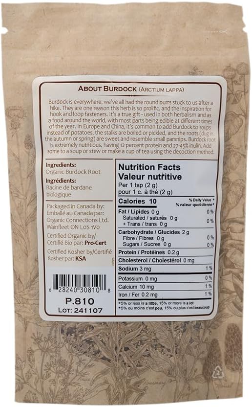 Organic Connections Burdock Root C/S 140g