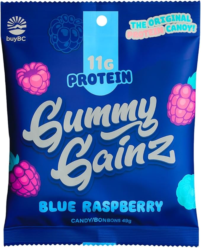 Gummy Gainz Protein Candy Gummies Blue Raspberry 49g