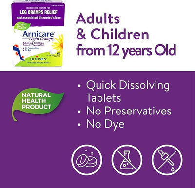 Boiron Arnicare Night Cramps 60 Tablets