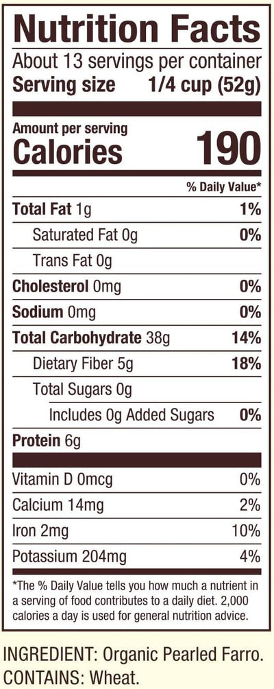Bob's Red Mill Organic Farro 680g