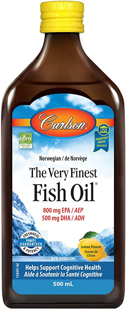 Carlson Very Finest Fish Oil Lemon – 500mL