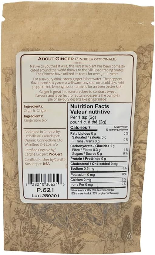 Organic Connections Ginger Root C/S 100g