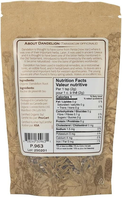 Organic Connections Dandelion Root C/S 140g