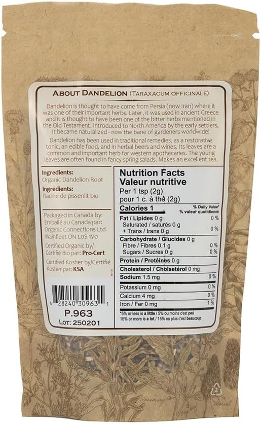 Organic Connections Dandelion Root C/S 140g