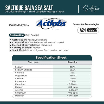 Saltique Baja Fine Ground Sea Salt 454g