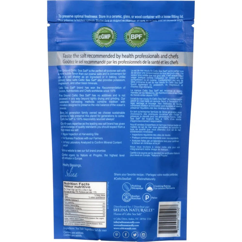Celtic Sea Salt Fine Ground - 454G