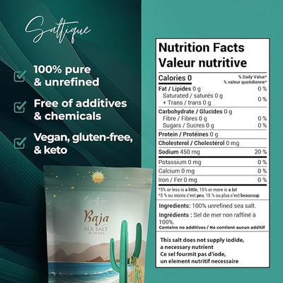 Saltique Baja Fine Ground Sea Salt 454g