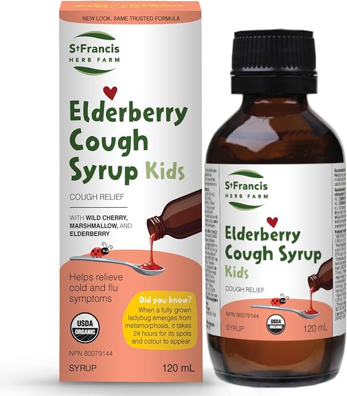 St. Francis Herb Farm Elderberry Cough Syrup for Kids 120mL