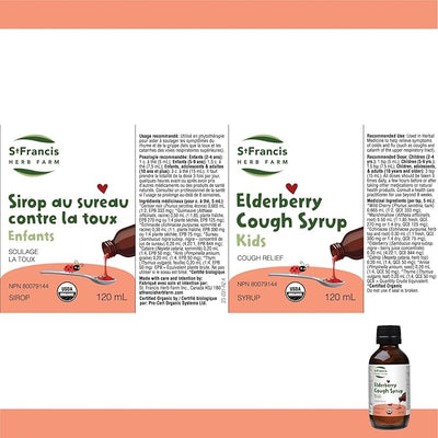 St. Francis Herb Farm Elderberry Cough Syrup for Kids 120mL