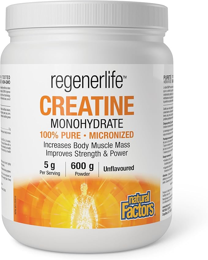 Natural Factors Regenerlife Creatine Monohydrate 120 Servings 600g