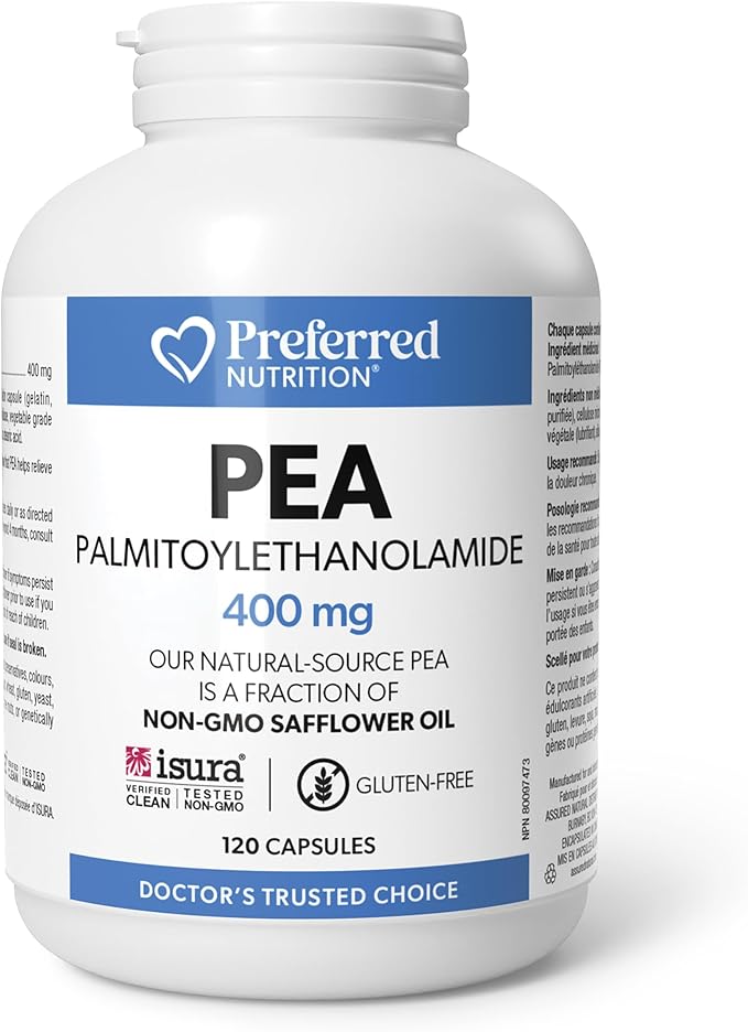 Preferred Nutrition PEA (Palmitoylethanolamide) 400 mg 120 Capsules