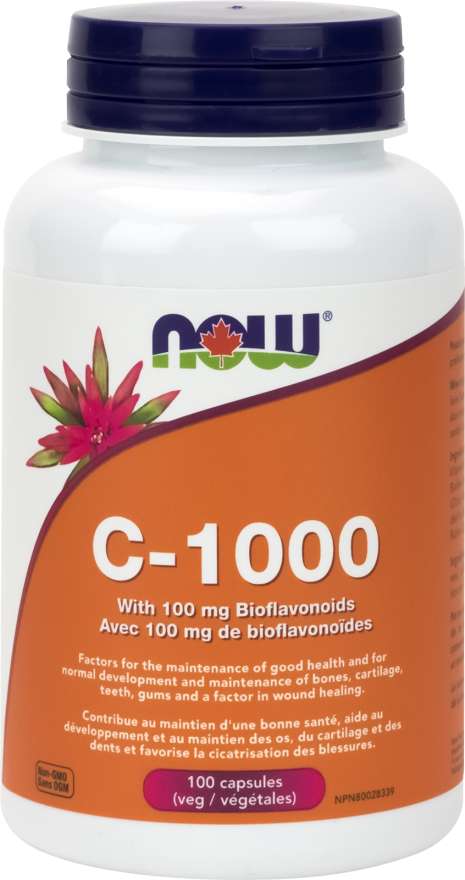 NOW C-1000 w/ 100mg Bioflavonoids - 250 caps