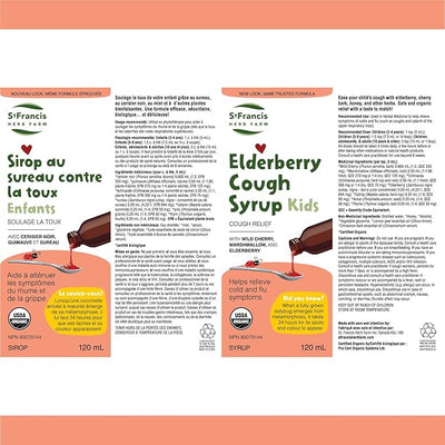 St. Francis Herb Farm Elderberry Cough Syrup for Kids 120mL