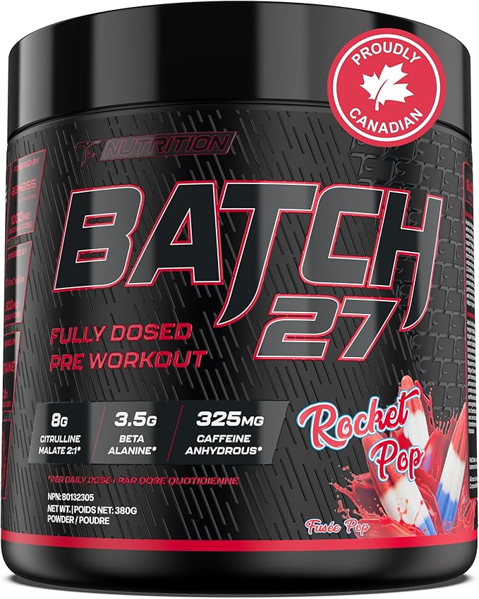 TC Nutrition Batch 27 Pre-Workout Powder Rocket Pop 40 Servings 380g