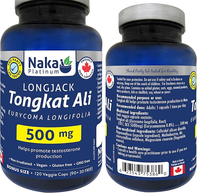 Naka Platinum Longjack Tongkat Ali 500mg 120 vcaps