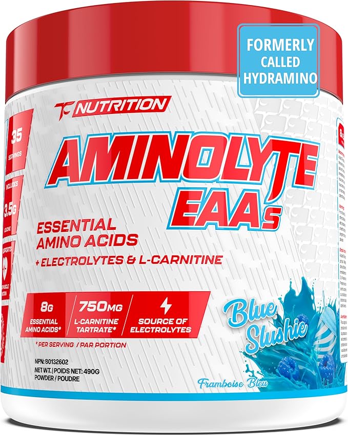 TC Nutrition AminoLyte EAA + BCAA Powder Blue Slushie 35 Servings 490g