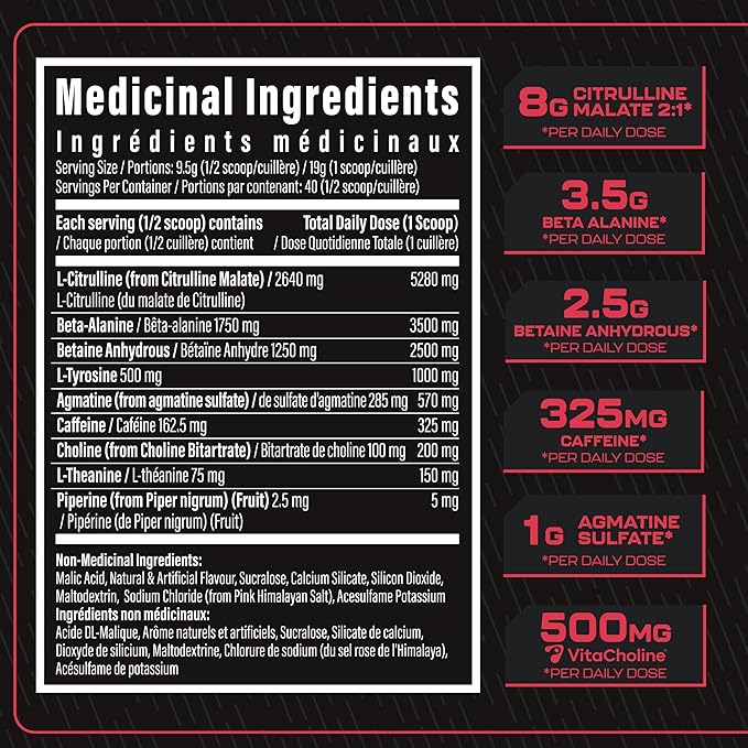 TC Nutrition Batch 27 Pre-Workout Powder Rocket Pop 40 Servings 380g