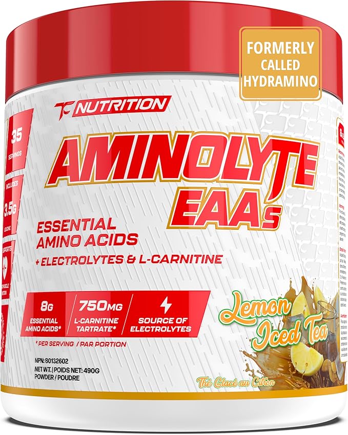 TC Nutrition AminoLyte EAA + BCAA Powder Lemon Iced Tea 35 Servings 490g