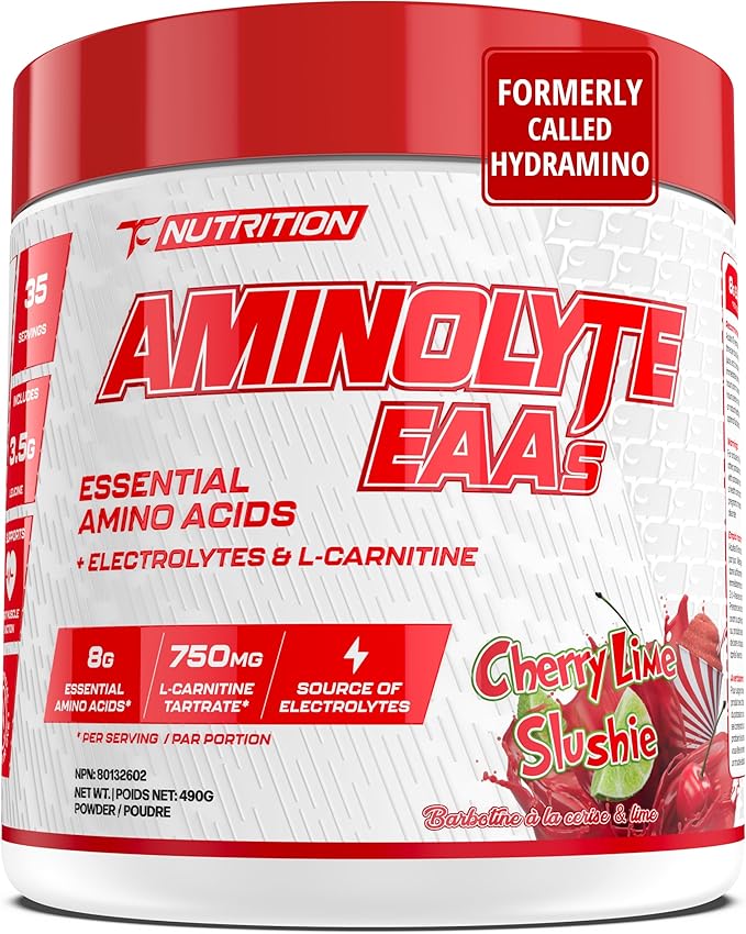 TC Nutrition AminoLyte EAA + BCAA Powder Cherry Lime Slushie 35 Servings 490g