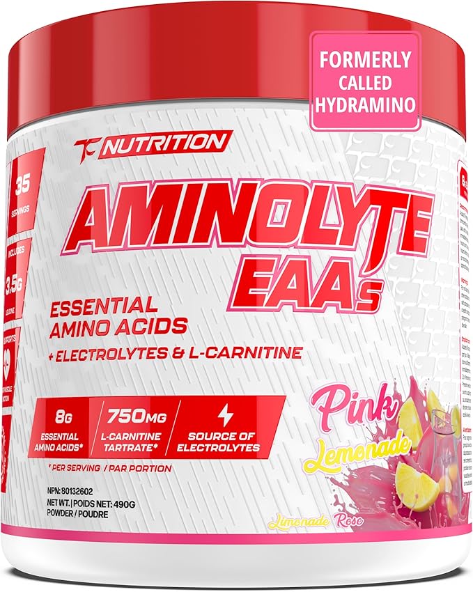 TC Nutrition AminoLyte EAA + BCAA Powder Pink Lemonade 35 Servings 490g