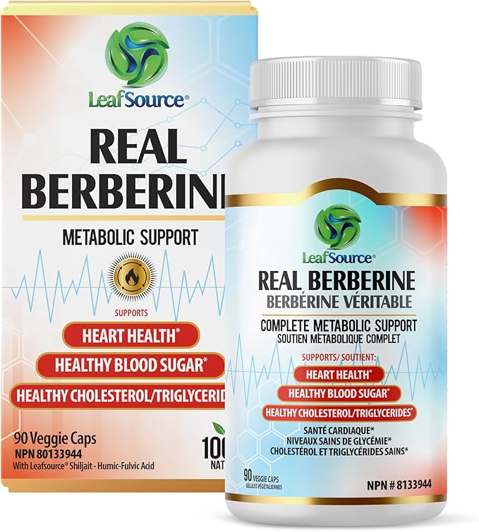 LeafSource Real Berberine 1000mg 90 vcaps