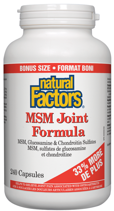 Natural Factors MSM Joint Formula - 240 cap